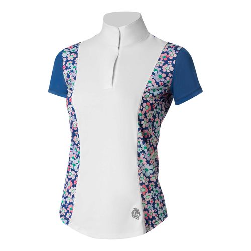 Equinavia Women's Martha Short Sleeved Show Shirt - Galaxy Blue