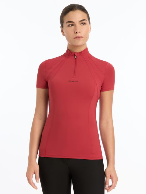 LeMieux Women's Mia Mesh Short Sleeve Base Layer - Chilli