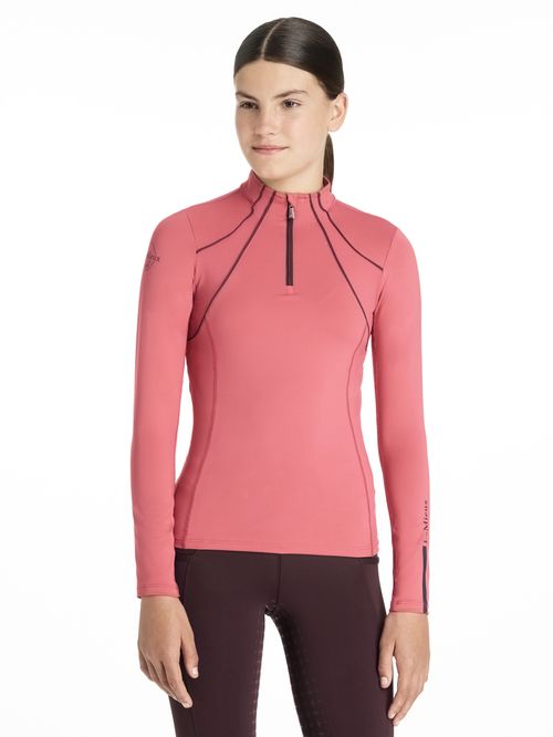 LeMieux Kids' Young Rider Mia Mesh Base Layer - Cranberry
