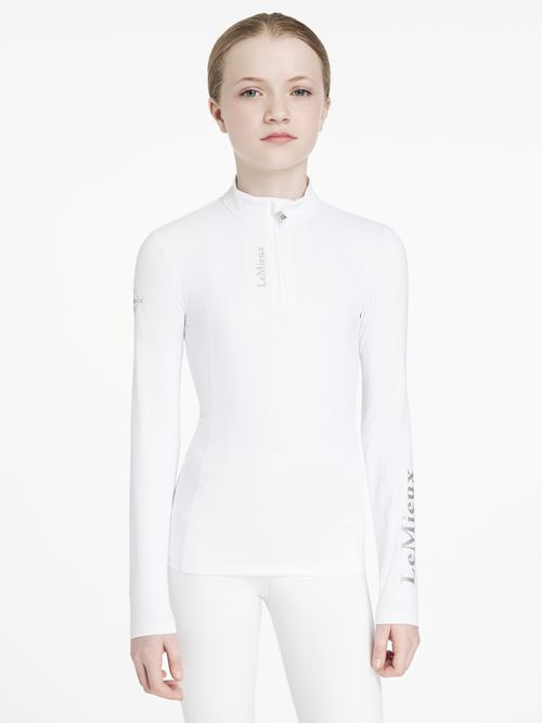 LeMieux Kids' Young Rider Classique Base Layer - White