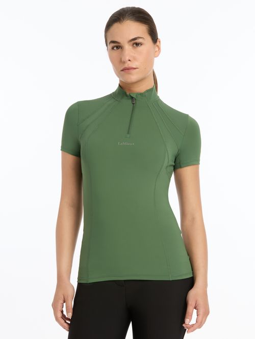LeMieux Women's Mia Mesh Short Sleeve Base Layer - Hunter Green