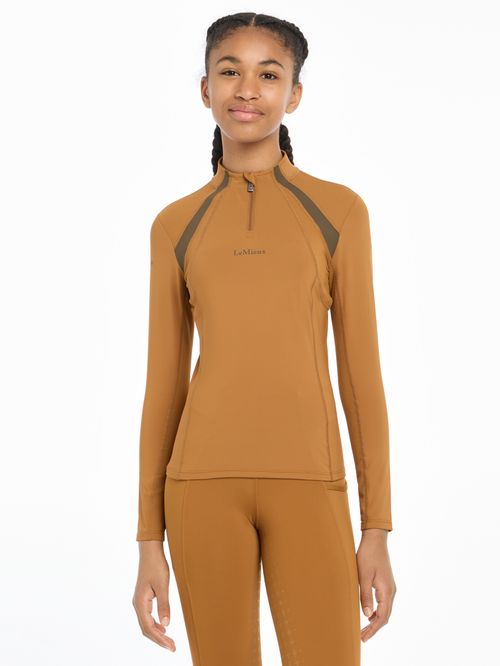 LeMieux Kids' Young Rider Mia Mesh Base Layer - Ginger