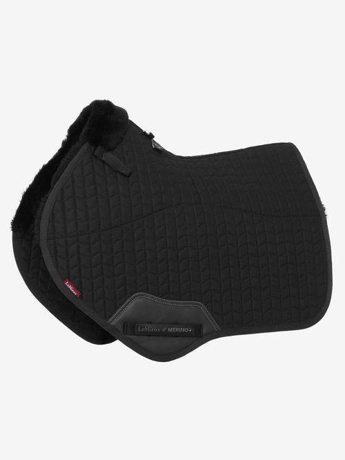 LeMieux Merino+ Half Lined Close Contact Square - Black/Black