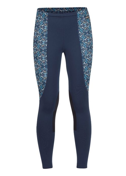 Kerrits Kids' Knee Patch Performance Tights - Indigo/Indigo Horsing Around