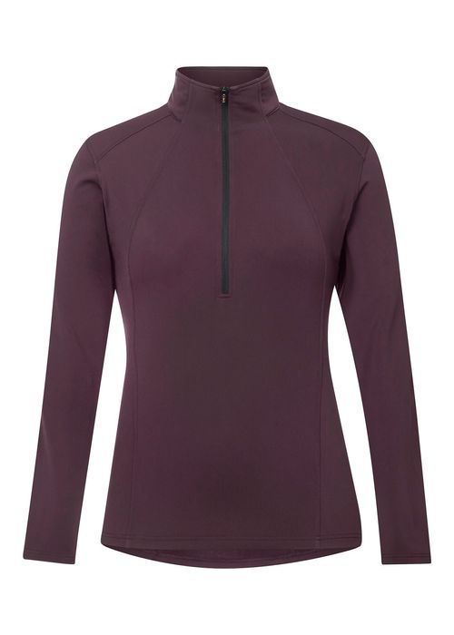 Kerrits Women's In Stride Quarter Zip Fleece Tech Top - Vineyard