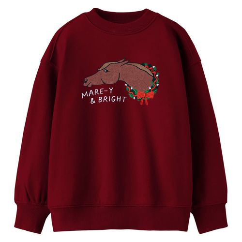 SALE RACK: Dapplebay Kids' Holiday Sweatshirt - 14-16 years - Mare-y & Bright