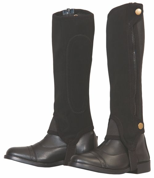 BARN BUSTER: TuffRider Kids' Washable Half Chaps - Medium - Black