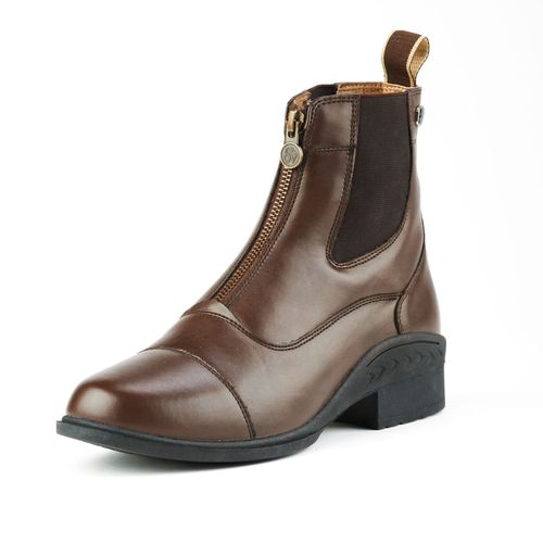 BARN BUSTER: Ovation Women's Quantum Zip Front Paddock Boot - 8 - Brown