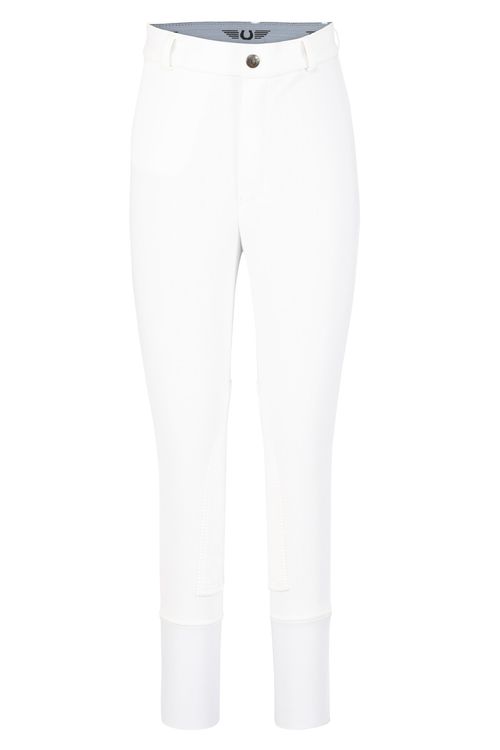 SALE RACK: TuffRider Kids' Ribb Knee Patch Breeches - 14 Regular - White