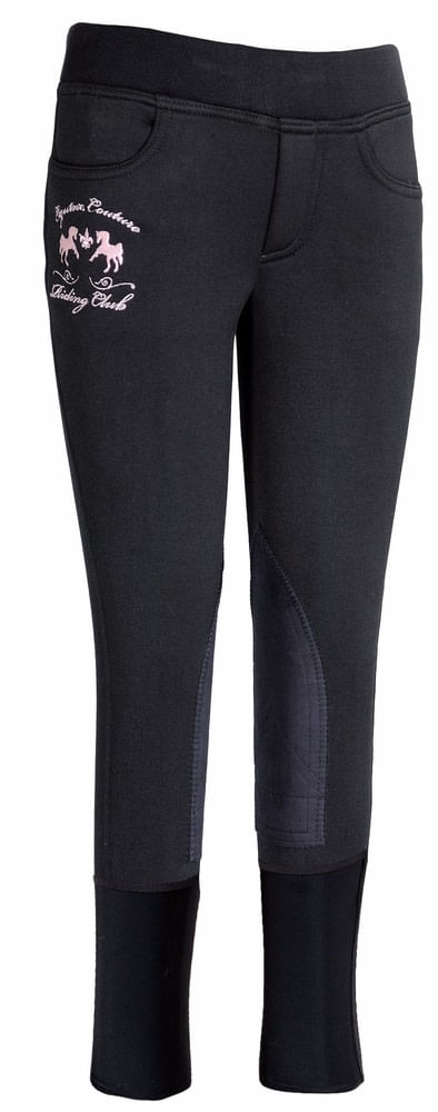 SALE RACK: Equine Couture Kids' Riding Club Pull-On Winter Breeches - 16 Regular - Black