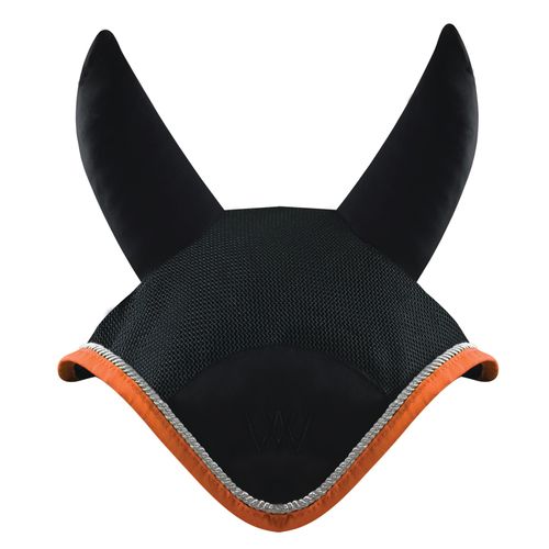 BARN BUSTER: Woof Wear Ergonomic Ear Net - Large - Black/Orange