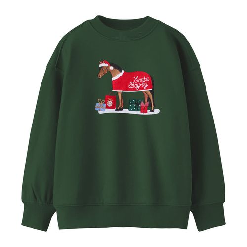 BARN BUSTER: Dapplebay Kids' Holiday Sweatshirt - 10-12 years - Santa Bay-by