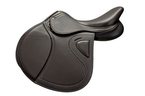 SALE RACK: Henri de Rivel Evolution Close Contact Saddle - 17.5 Regular - Havana