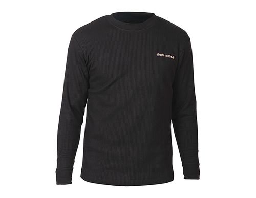 SALE RACK: Back on Track Therapeutic Long Sleeve Ribbed Shirt - Medium - Black
