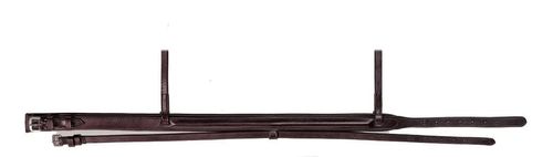 BARN BUSTER: Shires Avignon Plain Flash Noseband - Horse - Havana