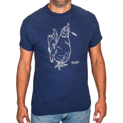 Centaur Ranch Men's USA Farm Short Sleeve Tee - Navy Funky