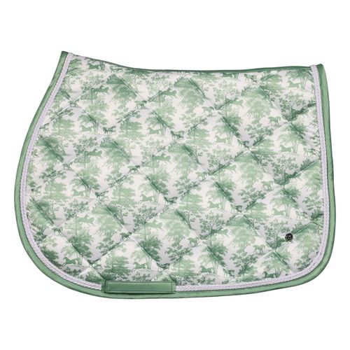 Dapplebay Jump Saddle Pad - Green Equestrian Toile