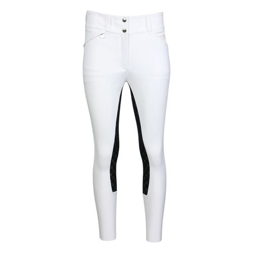 Dapplebay Women's Sport Dressage Full Seat Show Breeches - White