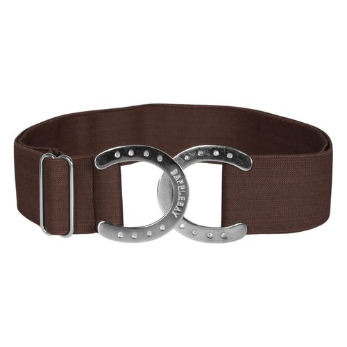 Dapplebay Women's Horse Shoe Belt - Chocolate/Silver