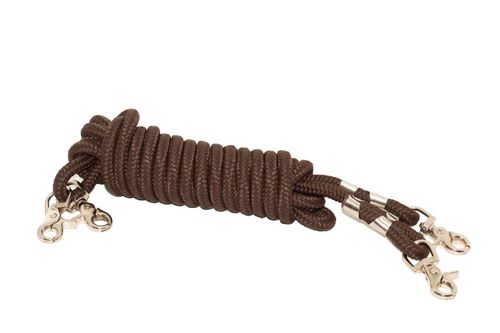 Shires ARMA Rolled Rope Draw Reins - Havana