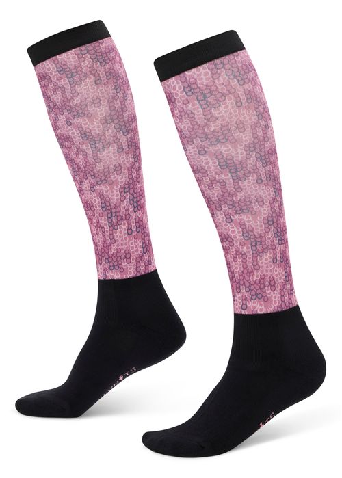 Kerrits Kids' Dual Zone Boot Socks - Blush Lucky Cascade