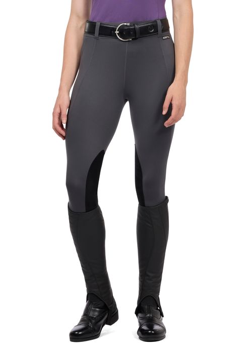 Kerrits Women's Performance Knee Patch Pocket Tights - Carbon