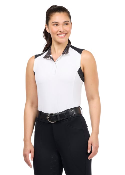 Kerrits Women's Affinity Pro Sleeveless Show Shirt - Black/Mixed Bits