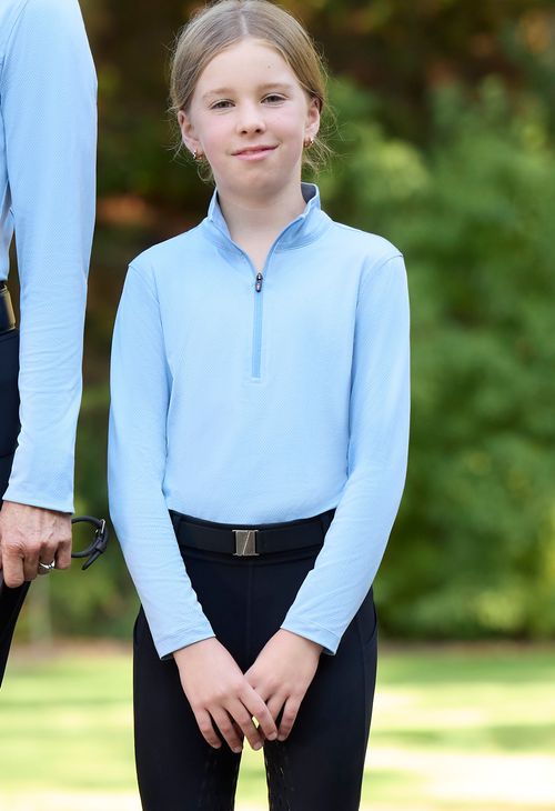 Kerrits Kids' Ice Fil Lite Long Sleeve Shirt - Carolina Blue