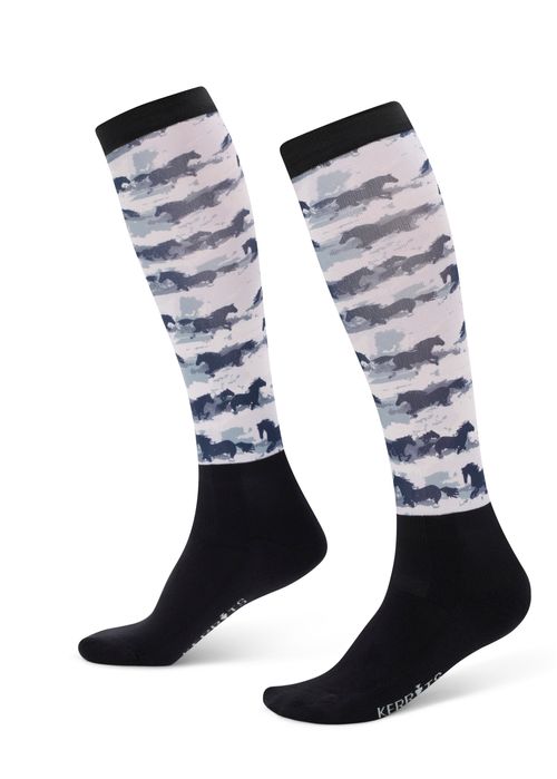 Kerrits Kids' Dual Zone Boot Socks - Mist Brushstrokes