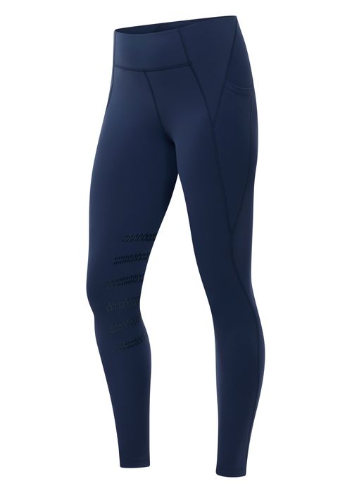 Kerrits Women's Coolcore Powerlite Knee Patch Pocket Tights - Nightfall