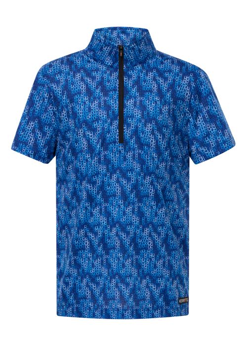 Kerrits Kids' Equibreeze Print Ice Fil Short Sleeve Shirt - Oasis Lucky Cascade