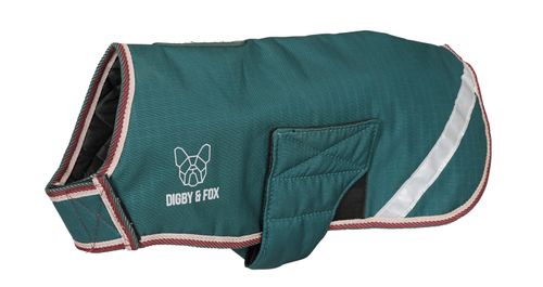 OVERSTOCK: Digby & Fox Waterproof Dog Coat - Small - Forest