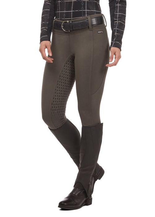 BARN BUSTER: Kerrits Women's Sit Tight Wind Pro Silicone Full Seat Tights - Medium - Mink