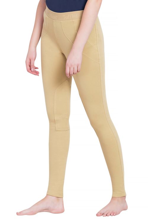 BARN BUSTER: TuffRider Women's Cotton Schoolers Riding Tights - 34 Regular - Light Tan