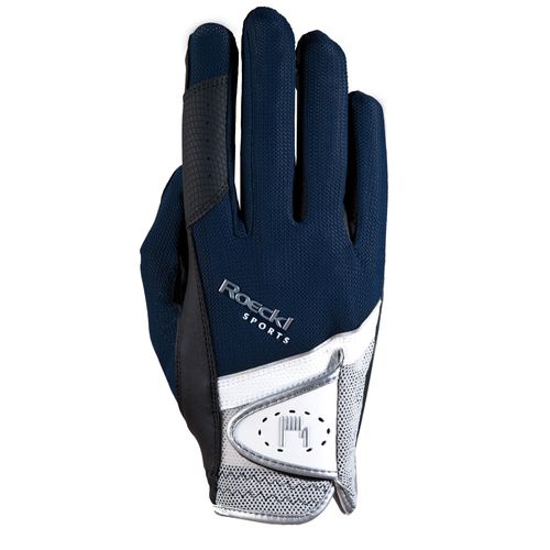 READY TO SHIP: Roeckl Madrid Riding Gloves - 6 - Navy