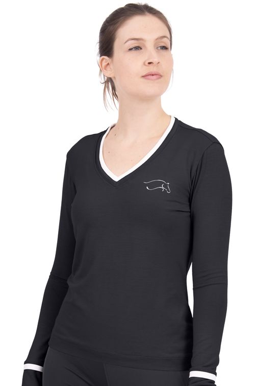 READY TO SHIP: Chestnut Bay Women's S2S V Neck Jersey - X Large - Black