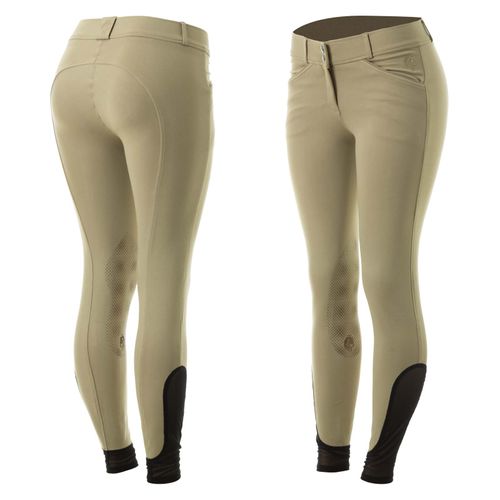 SALE RACK: Equinavia Women's Astrid Silicone Knee Patch Breeches - 24 - Tan/Tan