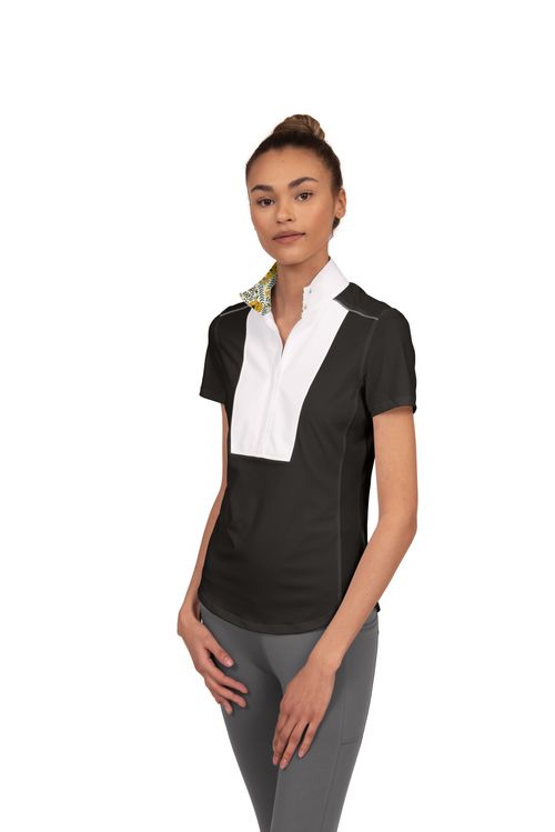 READY TO SHIP: Chestnut Bay Women's SkyCool Liberty Sport Short Sleeve Show Shirt - XX Large - Black