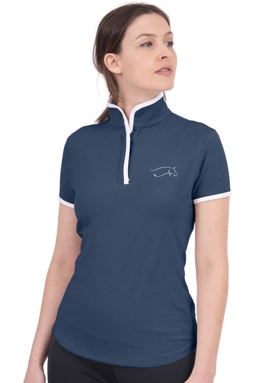 READY TO SHIP: Chestnut Bay Women's S2S Convertible Polo - X Large - Mood Indigo