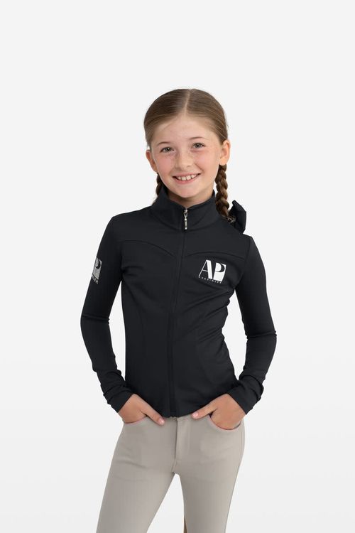 SALE RACK: Hassinger Kids' ProZip Junior Performance Top - 10 - Onyx