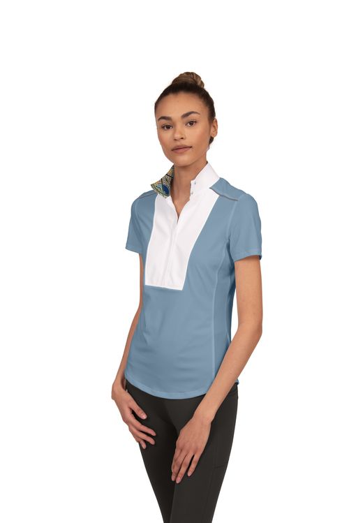 READY TO SHIP: Chestnut Bay Women's SkyCool Liberty Sport Short Sleeve Show Shirt - XX Small - Skyblue