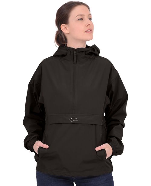 READY TO SHIP: Chestnut Bay Women's Waterproof 1/2 Zip Pullover - Small - Black