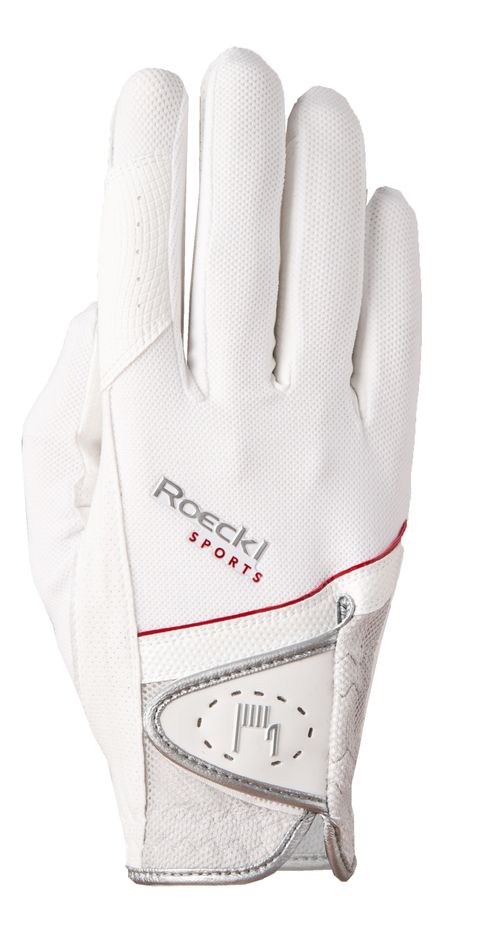 READY TO SHIP: Roeckl Madrid Riding Gloves - 8.5 - White