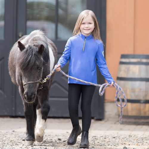 BARN BUSTER: Irideon Kids' AirTech Half Zip - Large - Vivid Blue