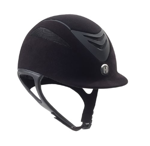 OVERSTOCK: One K Defender Suede Helmet - Medium Long Oval - Black Matte