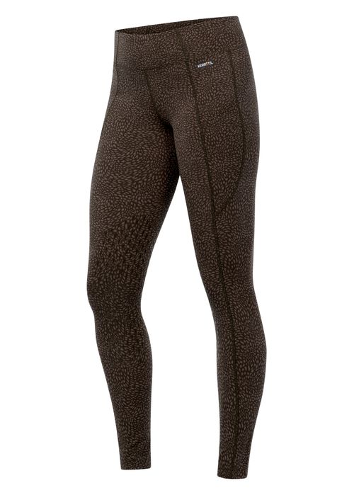 Kerrits Women's Printed Knee Patch Pocket Sport Tights - Mocha
