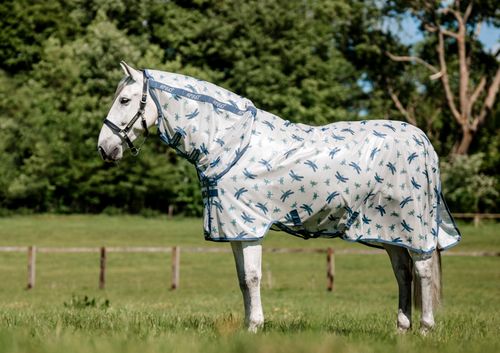 Amigo Integrated Fly Sheet - Dragonfly Print/Silver/Blue/Sage