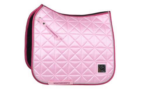 Weatherbeeta Satin Luxe Air-Tec Dressage Saddle Pad - Soft Pink