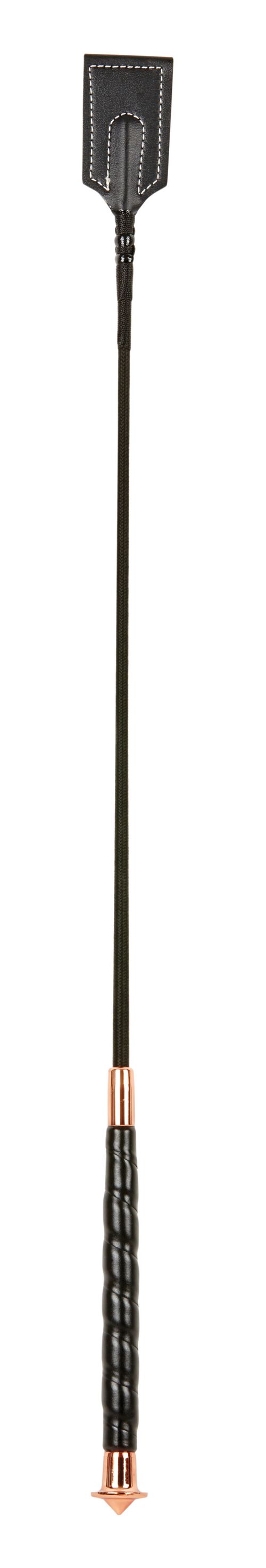 Dublin Rose Gold Jumping Crop - Black/Rose Gold