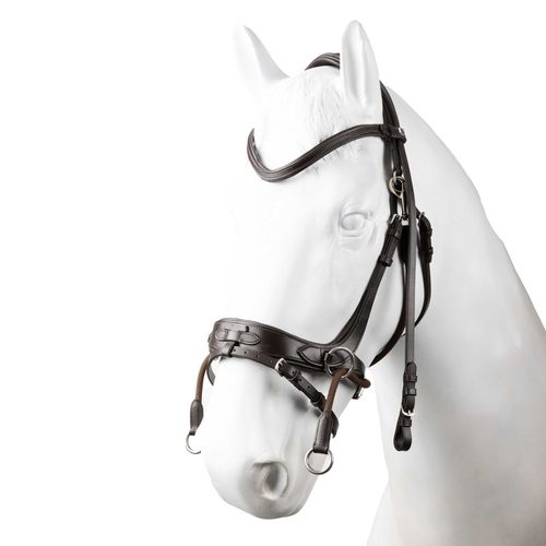Horze Montana 2 Way Bit and Bitless Bridle - Brown
